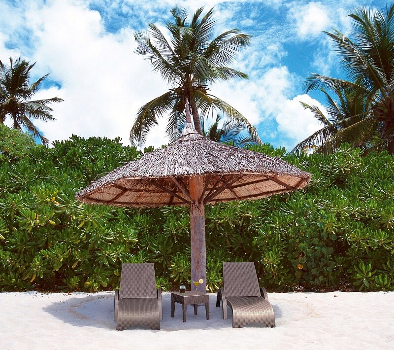 Siesta Resin Rattan Sun Lounger 3 Piece Package with Miami Side Table