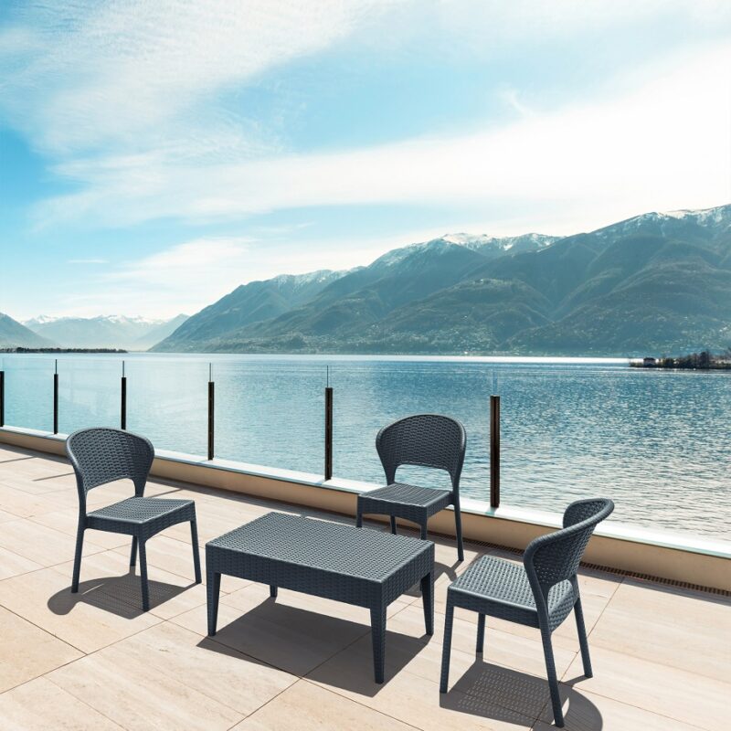 Siesta Resin Rattan 3 Seat Outdoor Setting with Daytona Chair