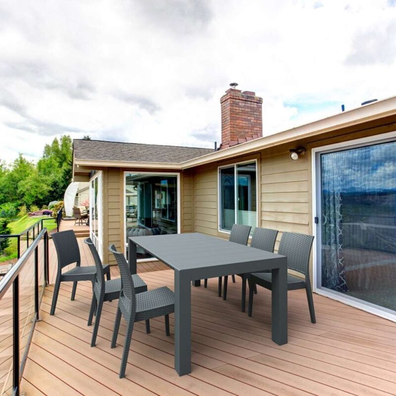 Siesta 7 Piece Rattan Table Setting Package with Florida Chairs