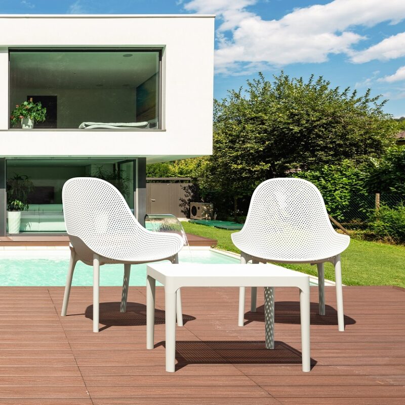 Siesta Sky Lounge 3 Piece Set with Side Table
