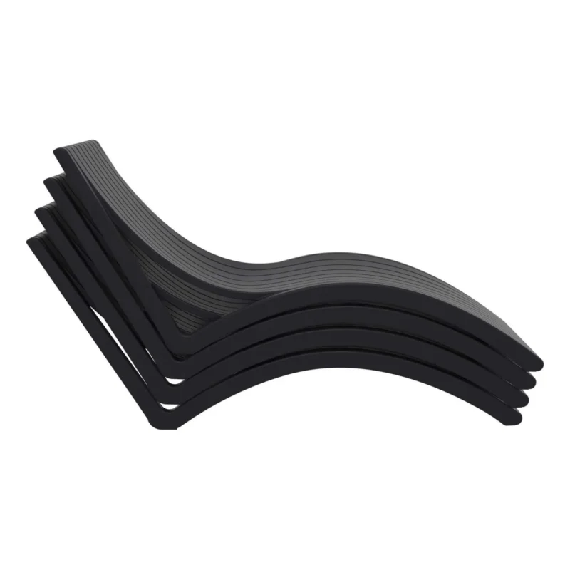 Alternative view of Siesta Pool Side 6 Piece Slim Sun Lounger Package with Ocean Side Table