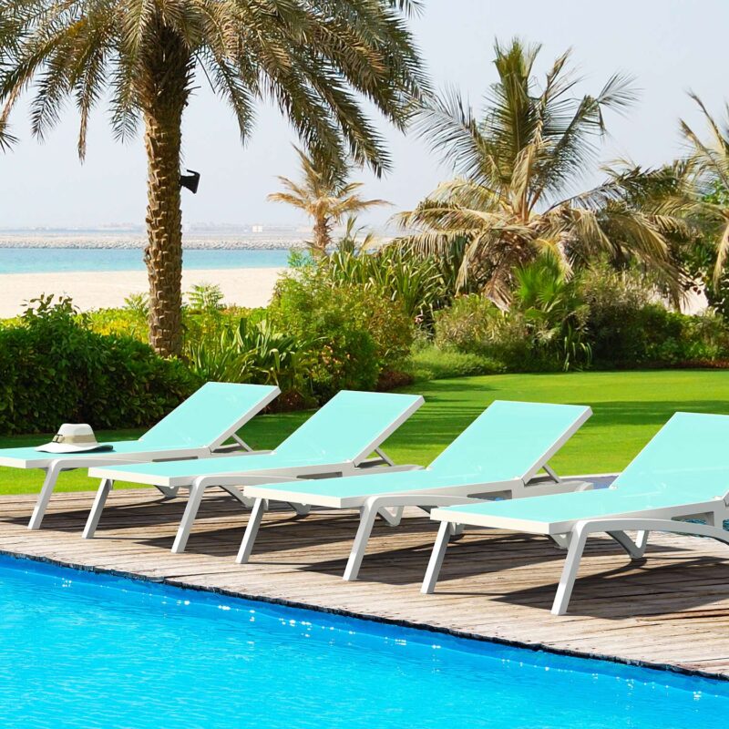 Alternative view of Siesta 3 Piece Pacific Sun Lounger with Ocean Side Table Package