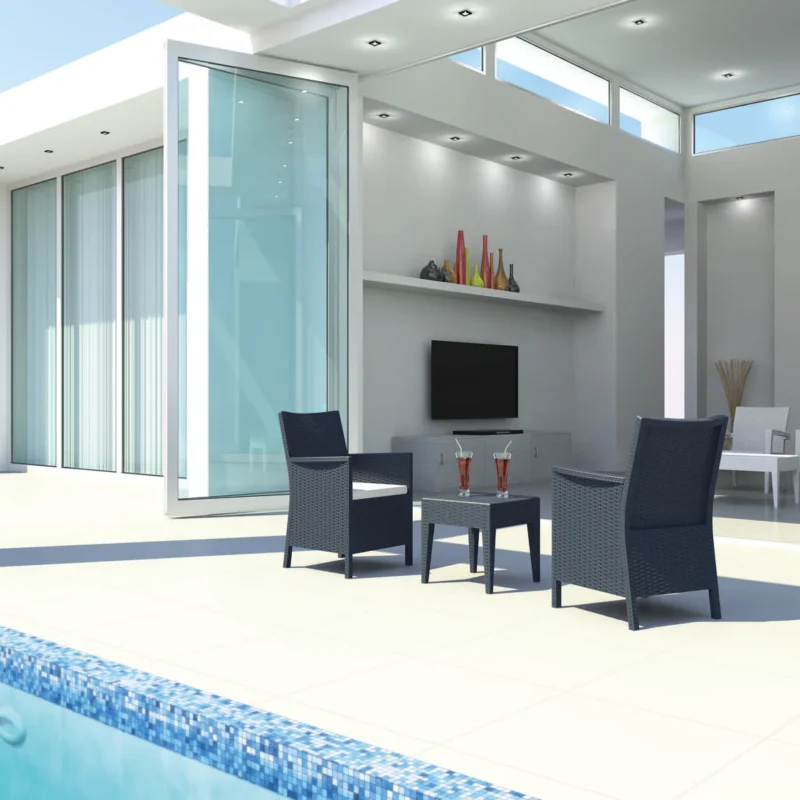 Alternative view of Siesta California Tub Chair with cushion Miami Side Table