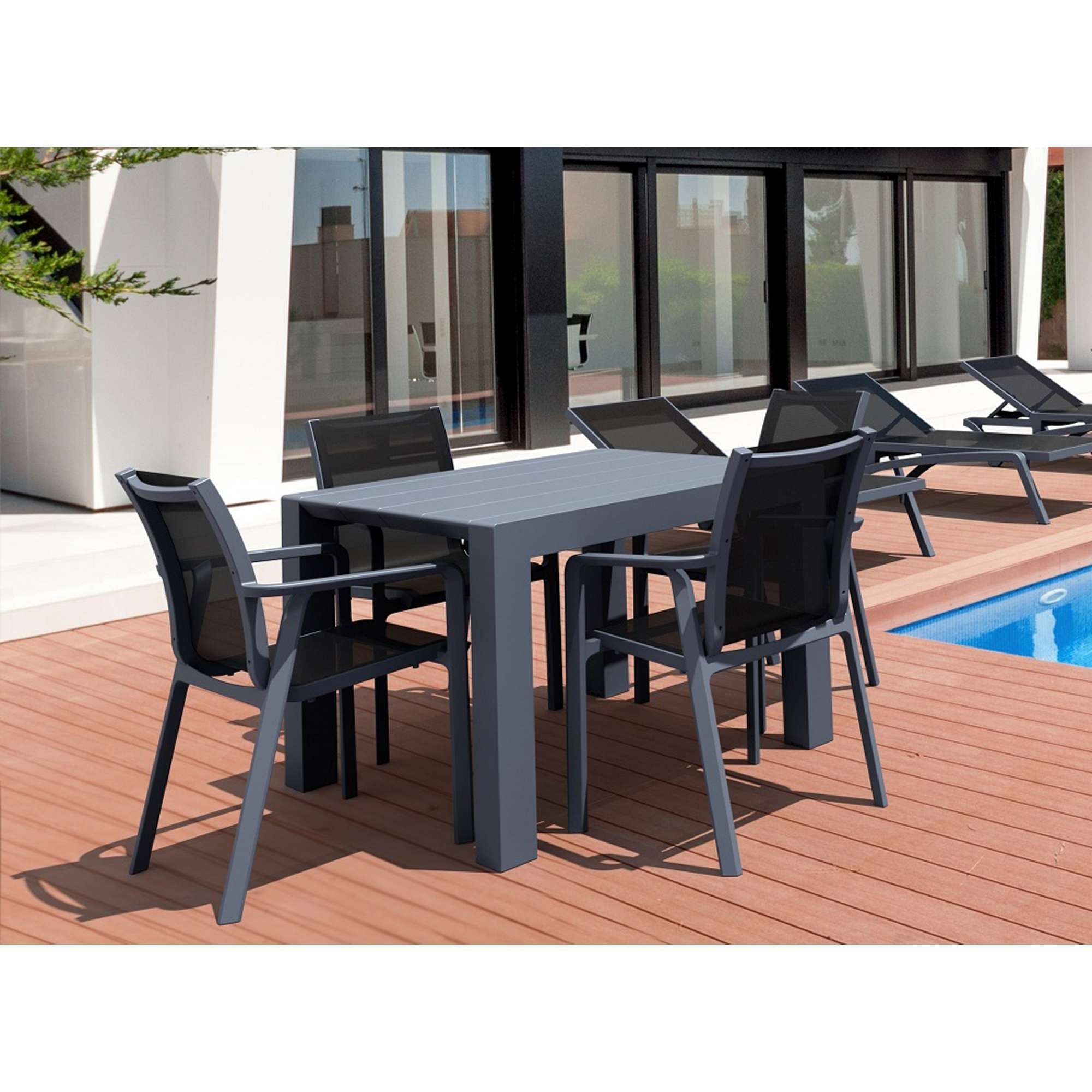 Siesta Outdoor 5 Piece Setting with Extendable Table - Image 2