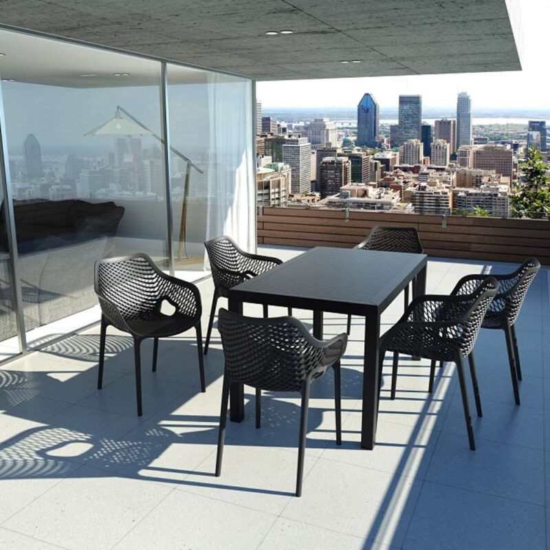 Alternative view of Siesta Air XL Arm Chair 7 Piece Dining Setting