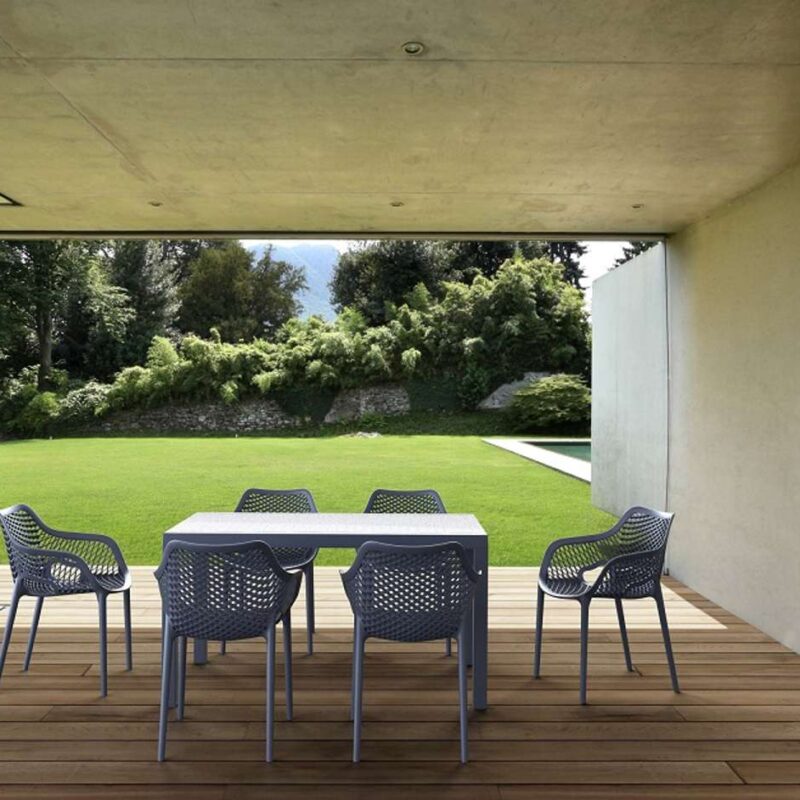 Siesta Air XL Arm Chair 7 Piece Dining Setting