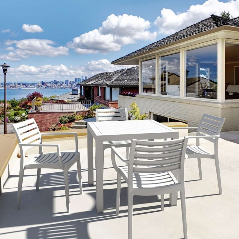 Siesta Ares 5 Piece Outdoor Dining Set with Artemis Arm Chair