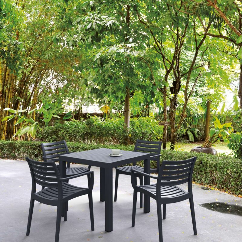 Alternative view of Siesta Ares 5 Piece Outdoor Dining Set with Artemis Arm Chair