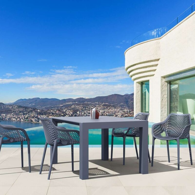 Alternative view of Siesta Vegas Table 4 Seater Outdoor Dining Setting with Air XL Arm Chair