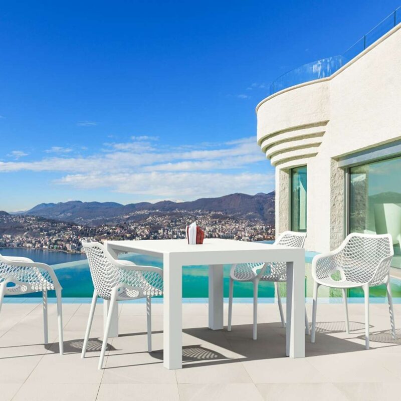 Alternative view of Siesta Vegas Table 4 Seater Outdoor Dining Setting with Air Chair